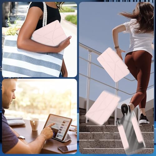 Coque Samsung Galaxy Tab S9 11 transparente rose pour bureau