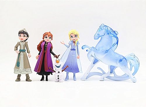 Miniatura 4 de Decoración de pastel de congelado, 12 piezas de figuras de acción de congelados, figura de acción de congelado, mini figuritas de juguete de