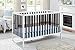 Epinki Twin Size Bed, White, Wood Bed Frame with Guardrail, Kids Bed Frame, Easy Assembly