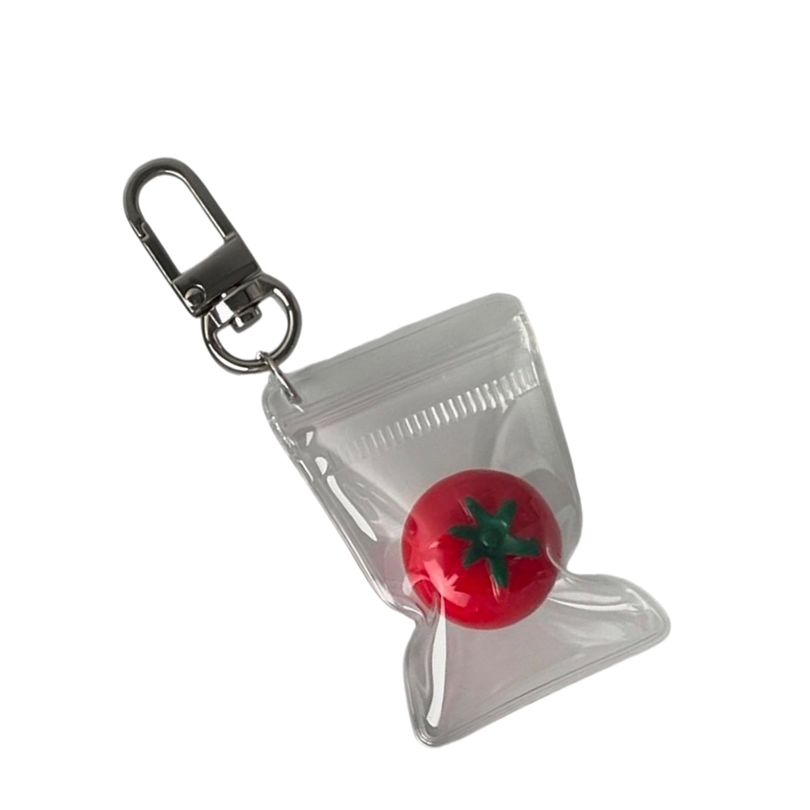 Ljmyy Lovely Tomato Charm Phone Accessory Attractive Tomato Pendant Phone Adornment Keychain for Stylish Accessory Lovers