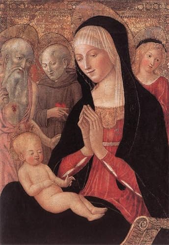 Poster DéCoration Murale avec anges et saints pour grand format de salon moderne