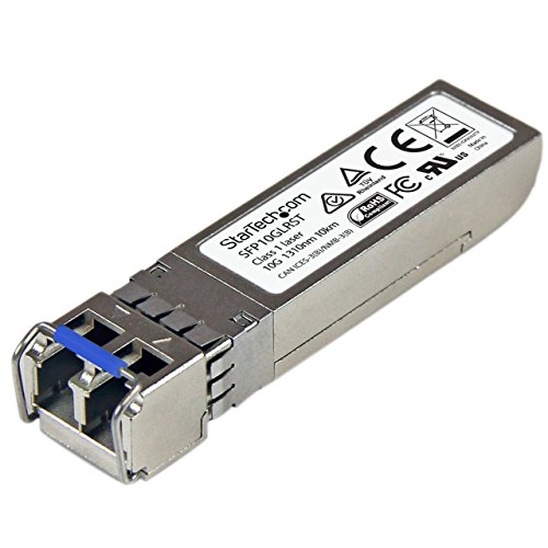 StarTech.com Cisco SFP-10G-LR Compatible SFP+ Module - 10GBASE-LR - 10GbE Single Mode Fiber SMF Optic Transceiver - LC 10km - 1310nm - DDM Cisco Firepower, ASR9000, C9300 (SFP10GLRST)