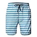 vbndfghjd Herren Druck Strand Shorts Badeanzug Quick Dry Oktoberfest blau abstrakten geometrischen Hintergrund M