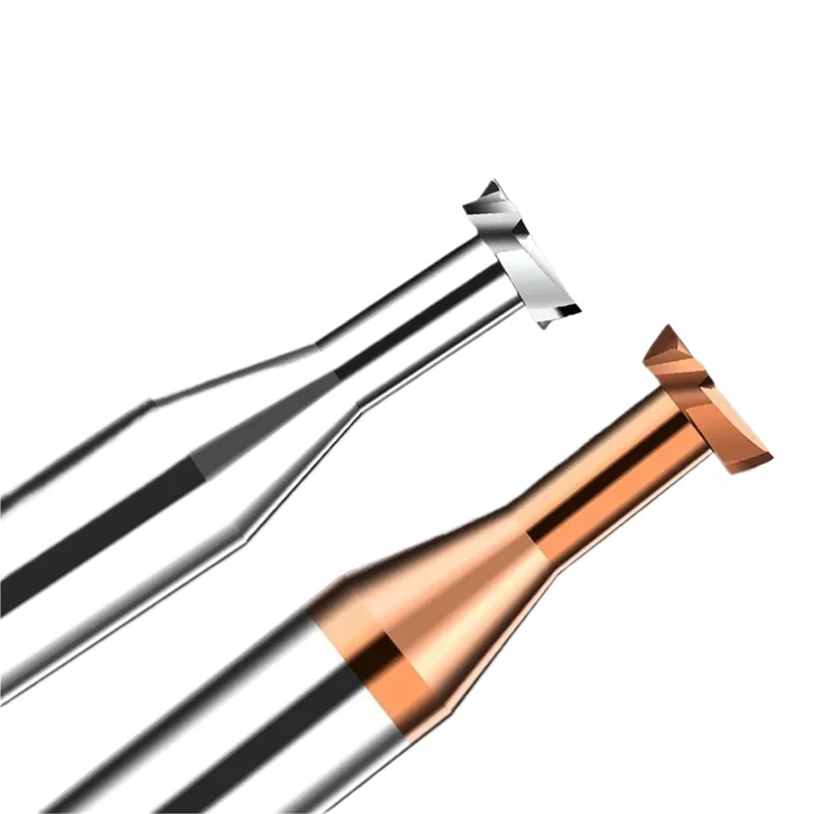 T-Nutfräser CNC-Werkzeuge for die Bearbeitung von Metall, Aluminium, Stahl, Wolframstahl, T-Nut-Schaftfräser 3 4 5 6 7 8 9 10 mm(H4.0,Uncoated,D8x60L)
