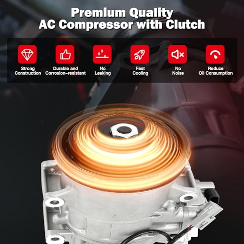 Image of cciyu Air Conditioning Compressor for Subaru Legacy Outback 2.5L 3.6L