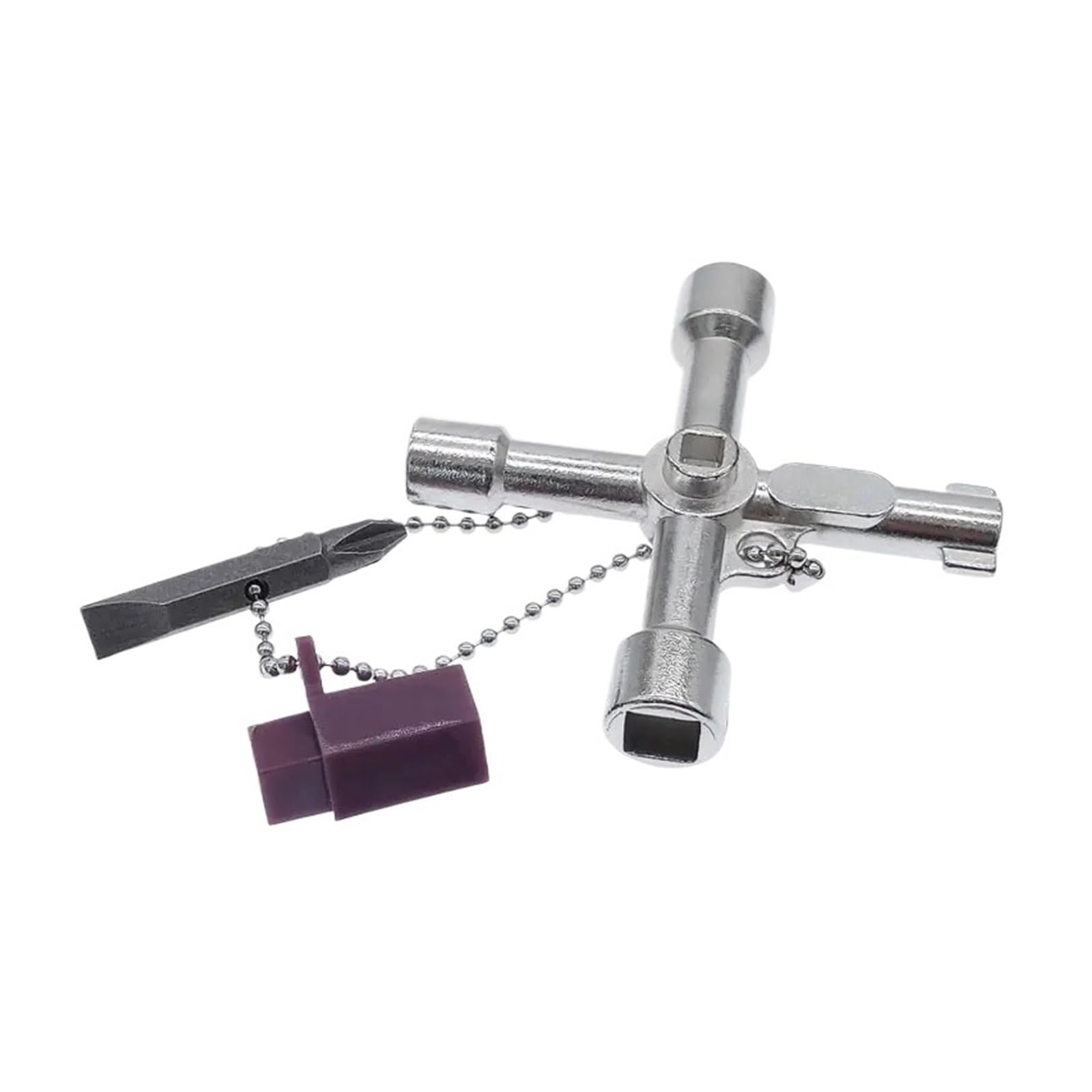 Rugaikerba B Type Cross Multifunction Utility Key, Universal Triangle Wrench