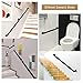 Black Square Handrail for Staircase, 30-600cm Metal Stair Banister Railing Wall Mounted Handrails for Steps Galvanized Stair Grab Hand Railings for Kindergarten/Step/Straircase ( Size : 6.6 FT )