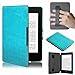 TuoP@Ultra Slim Leather Case / Cover for New Amazon Kindle Paperwhite / Kindle Paperwhite 3G with Elastic Hand Strap, Magnetic Auto Sleep Wake Function, Protect For Your Screen (Sky Blue)