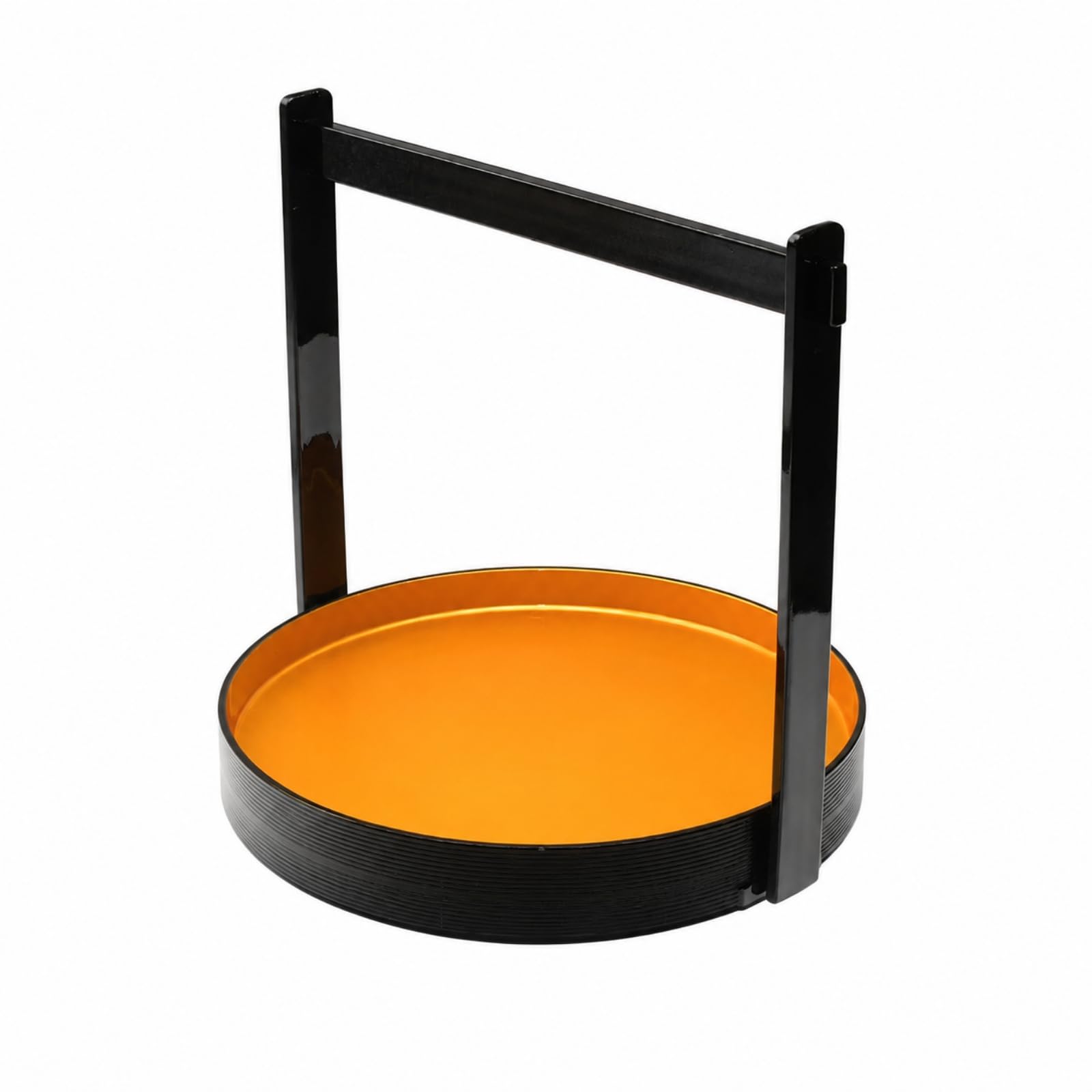 Cestino Portacibo con Struttura di Supporto Resistente agli Urti Espositore da Tavola Riutilizzabile per Catering, Ristorante, Buffet, Feste, Giallo, XL
