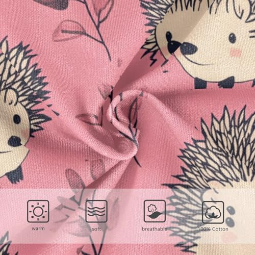 Wusikd Cute Hedgehogs Boys' Underwear Cotton Pink Boys Briefs Soft Toddler Underwear 2T3