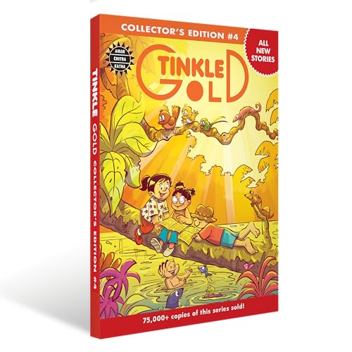 Image of Tinkle Gold 4 | Classic Indian Comics for Kids | Story Books for Ages 5-10 | Fun and Educational | Bestselling Gift for Children | Tinkle Collection