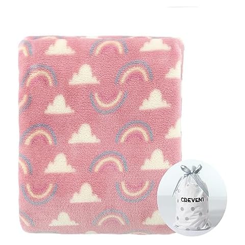 CREVENT Cozy Fluffy Fleece Baby Blanket Cover