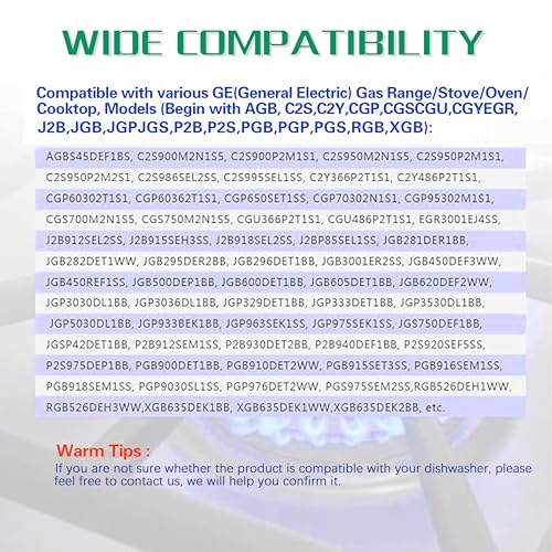 WB29K10023 Range Medium Burner Cap Replacement Part, Fit for GE Gas Range/Stove/Oven/Cooktop, 3.2 Inch Diameter(2 Pac)