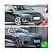 Compatible for Audi A3 S3 8Y S-Line 2021-2024 Front Bumper Lip Spoiler Splitters Canards Vents Wind Knife(Glossy Black)