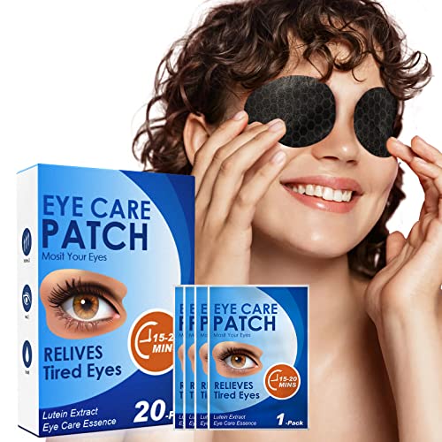 20 Pairs Cooling Eye Pads for Tired Eyes & Dry Eyes, Lutein & Mint