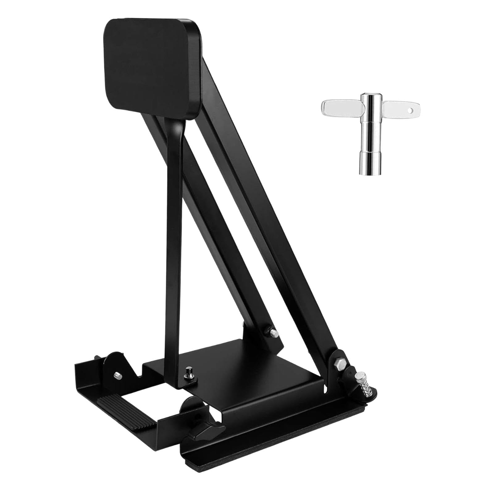 Menolana Bass Drum Practice Pad Percussion Parts Foldable Professional Silent Portable Easy to Use for Training Drum Pedal Connection