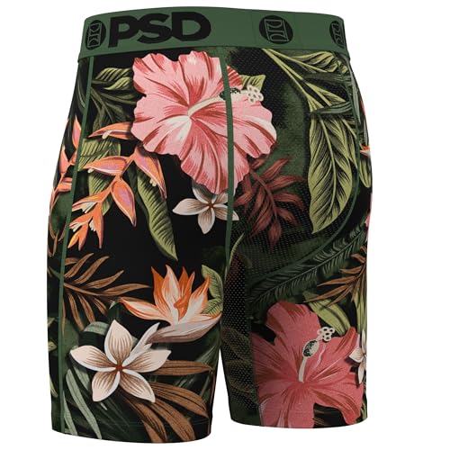 PSD Men's Boxer Briefs - Nocturnal Paradise, 7 Inch Inseam, Moisture-Wicking, 4-Way Stretch, Boxer Briefs for Men, Large3