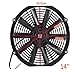 Produktbild JenNiFer Universal 12V 80V Pull/Push Straight Black Blade Electric Cooling Radiator Fan - 12