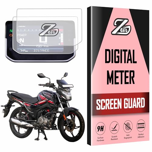 Image of ZEIR [2 PACK] Screen Protector Compatible with HERO GLAMOUR X 2026 Digital Meter Scratch Guard For GlamourX | Water Resistant | 9H Bike Instrument Cluster Scratch Cover Accessory 2025+ [Not Tempered Glass] (Glamour X - Pack2)