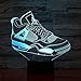 Produktbild Tischlampe Nachttisch Nachtlicht Touch Sensor 7 Farbwechsel Atmosphäre Lampe Jungen Kinder Geschenk USB LED Nachtlicht 3D Jordan Schuhe 4 A-1856