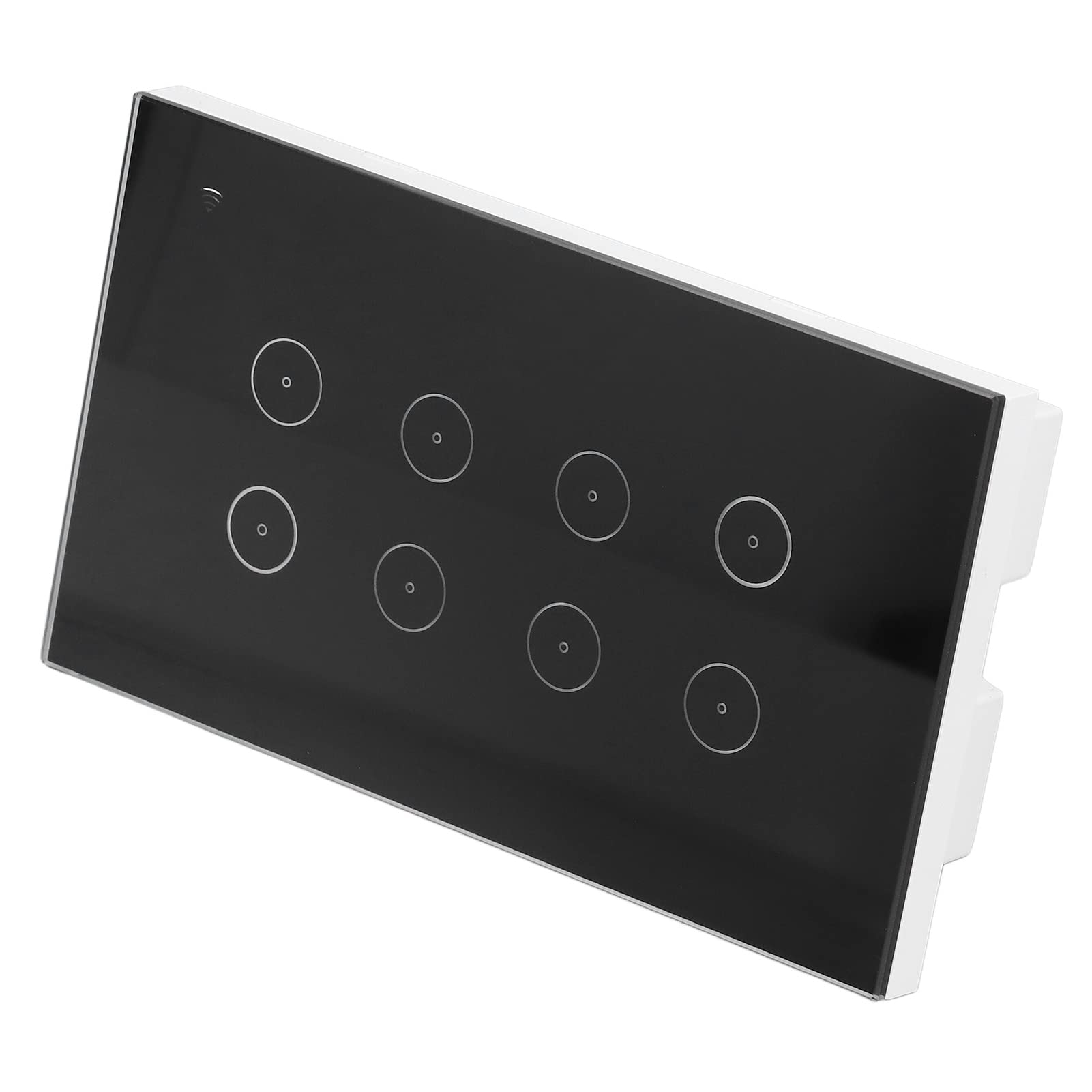Cocoarm Interruptor Inteligente de 8 Entradas, Interruptor de Pared WiFi, Control Táctil ABS de 95 a 250V CA, Aplicación Remota, Control por Voz para Apartamento, Hogar, Oficina, Hotel