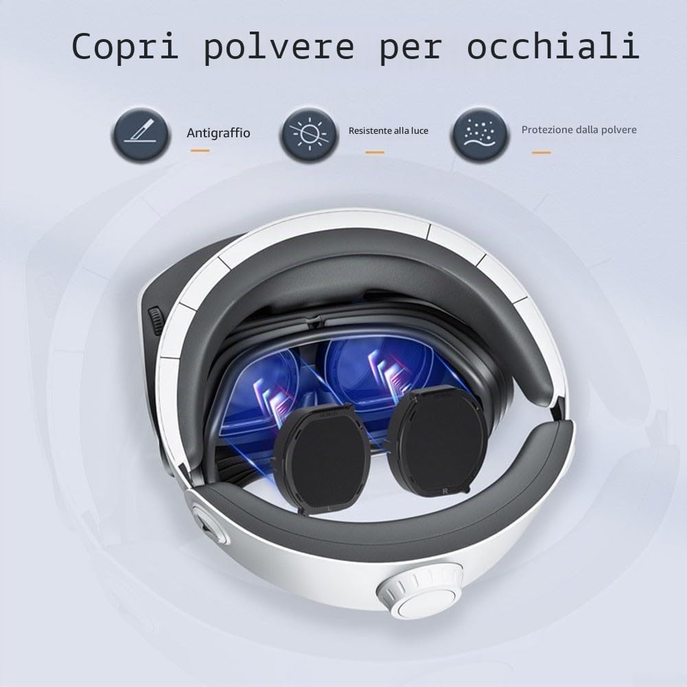 Copertura protettiva per obiettivo, lenti da prescrizione VR per PS VR2, anti-luce blu, telaio di protezione magnetica, leggero e antigraffio
