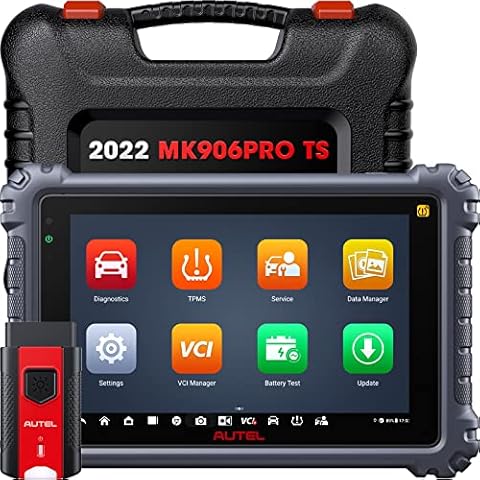 Autel MaxiCOM MK906PRO-TS, 2022 New Scanner Auto Diagnostic Tool with ECU Coding, Full TPMS Functions, 36+ Services, All System Diagnostics, Bi-Directional Control, Updated Hardware Cover