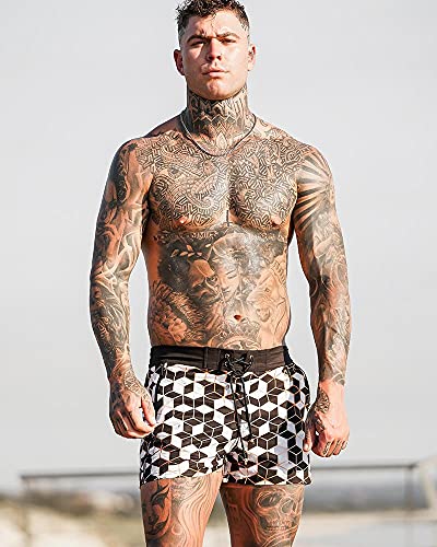 Tucann Men's Swim Trunks - Imperial Collection, Beach Swimming Shorts, Quick Dry, Printed Swimwear with Pockets2