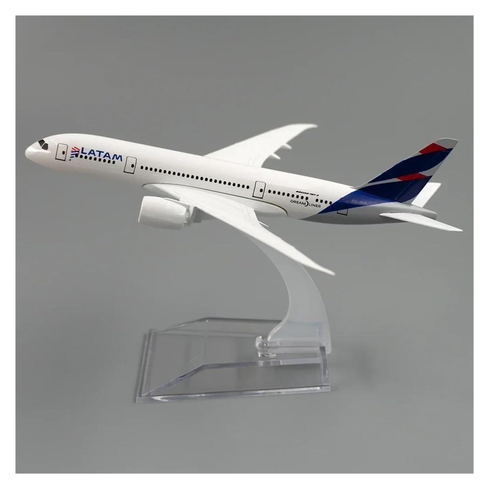Avión Boeing 787 LATAM para maquetas de aeropuertos: réplica de aleación 14cm
