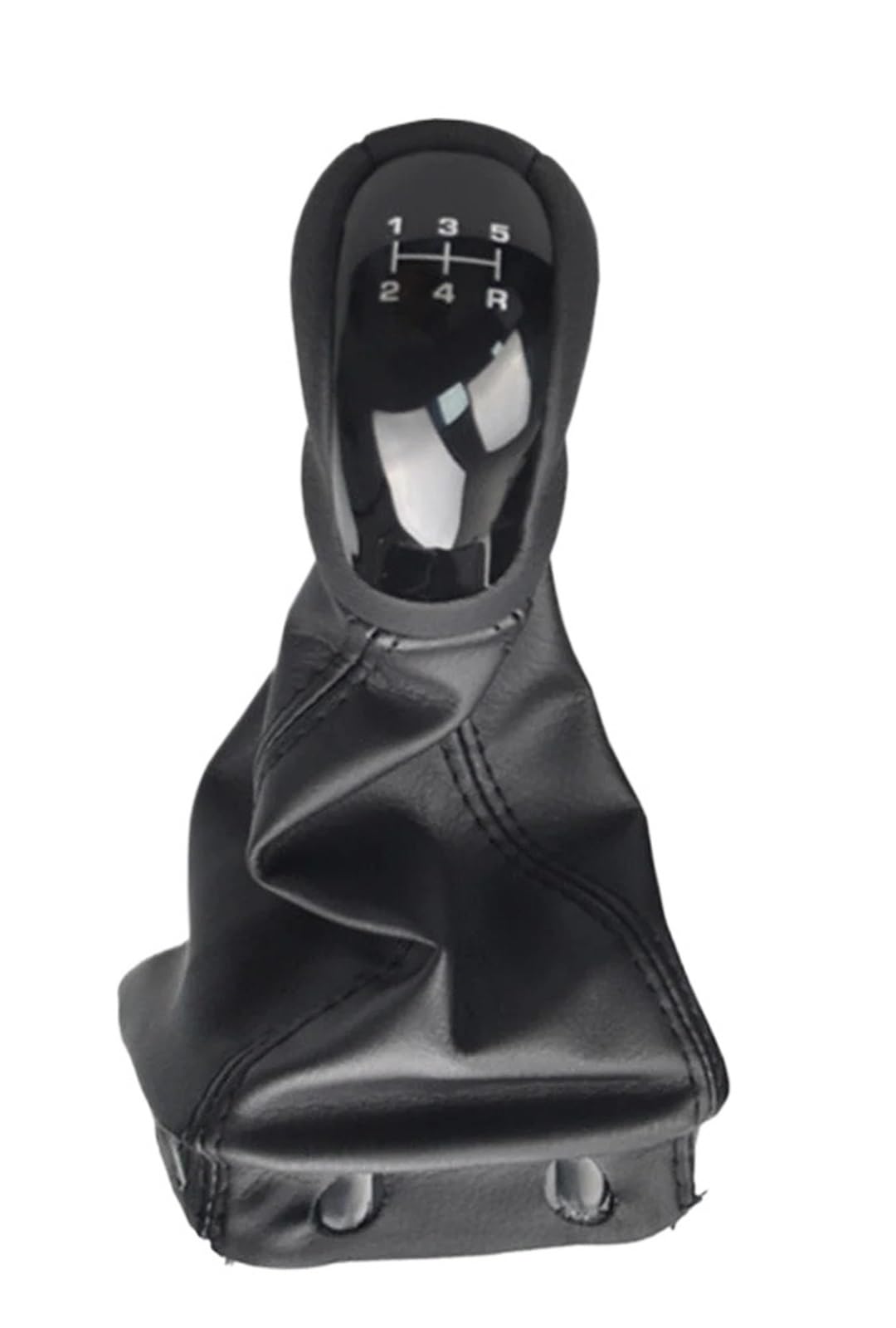 Wxnlbb 5 Speed 5 Gear 6 Speed Car Shift Gear Knob Leather+Abs Compatible With Mercedes-Benz W168 A Class 1997-2004(5 Speed)