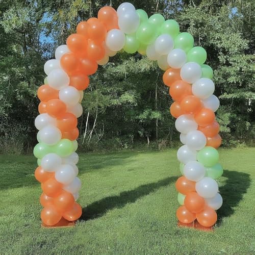 Image of AMFIN (Pack of 50) Metallic Balloons, Republic & Independence Day Decoration - Orange, White & Green