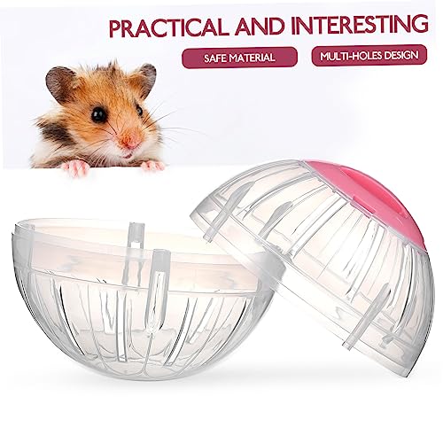 FOMIYES 2pcs Hamster Exercise Balls Breathable Running Balls for Small Lock Feature for Dwarf Hamsters Gerbils Mice