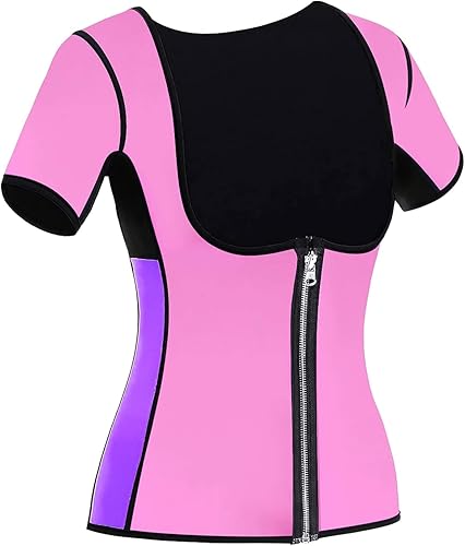 Miniatura 6 de NonEcho - Camisa de neopreno para mujer adelgazante con mangas, para sauna, spa, para ejercicio, para la pérdida de peso