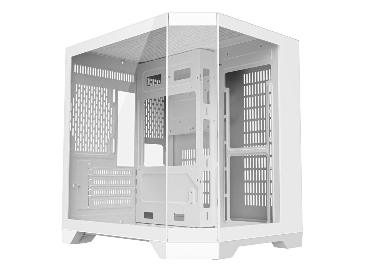Amazon.com: DIYPC DIY-CUBE03-W White Dual USB3.0 Tempered Glass