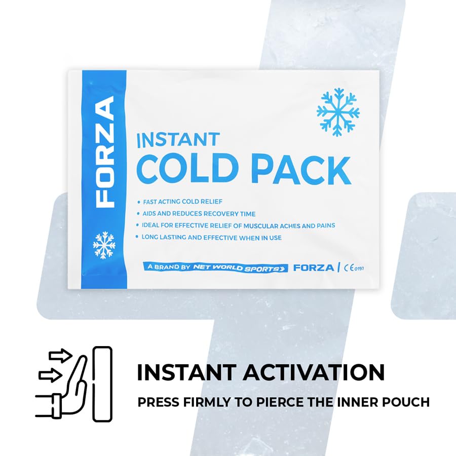 Forza - Paquete de hielo instantáneo (200 g, primeros auxilios, paquete de compra a granel
