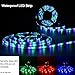 New 2021 LED Strip Lights – 32.8ft 600 LEDs SMD 3528 RGB Rope with Remote Controller and 12V Power Adapter, Extra Adhesive Tape, Color Changing Lighting for TV, Bedroom, Christmas Decor