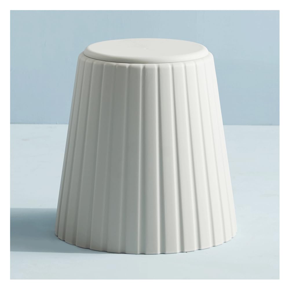 Tabouret de rangement en plastique marron pour la chambre