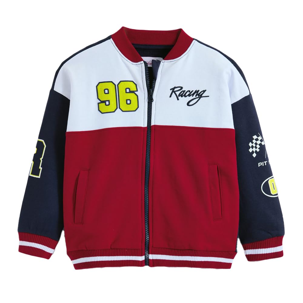 Hopscotch Colorblock Fleece Varsity Jacket-picture-34