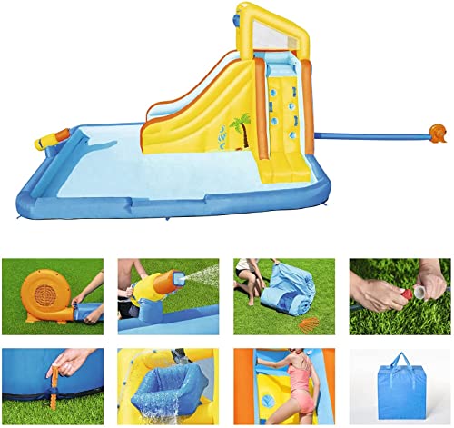 Ficha técnica VDLLQYN Castillo Hinchable Grueso Casa Inflable Llena de Diversión Tobogán para Piscina de Agua Centro de Actividades Se Instala en Segundos Pared de Escalada - Fernando Cortés