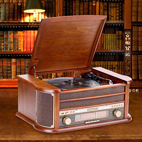 AMZOPDGS Tourne-disques rétro, Tourne-Disque en Bois rétro phonographe Tourne-Disque Vinyle Radio Vintage Tourne-Disque… - Les Beatles, Paul McCartney, John Lennon, RIngo Starr, George Harrison AMZOPDGS Tourne-disques rétro, Tourne-Disque en Bois rétro phonographe Tourne-Disque Vinyle Radio Vintage Tourne-Disque… – Image 5