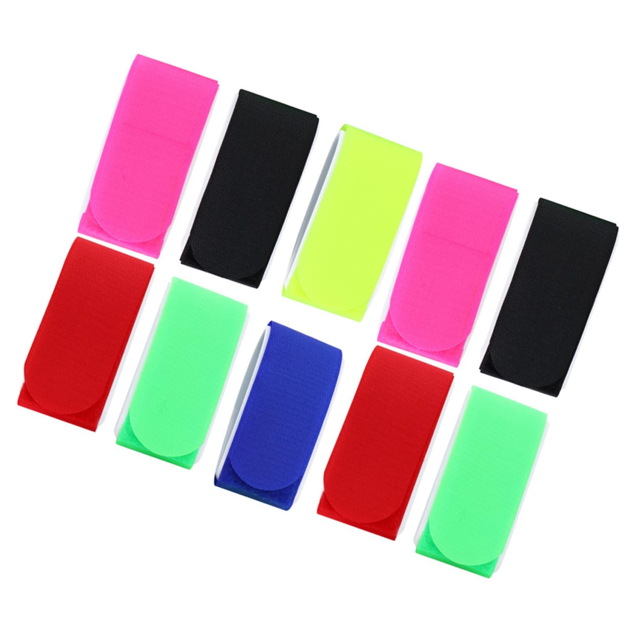 10pcs Snowboard Carrying Straps Set Nylon Eva Fixing Bands Snowboard Ski Portable Binding Protection Straps for Winter Sports Random Color Random Color