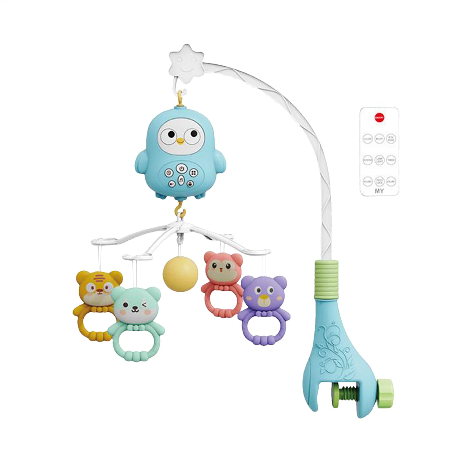 Móvil Musical para Cuna de Bebé - Juguete con Luces para Cuna Infantil,Juguete Musical Infantil para Niñas en Guardería, Habitación, Sala de Estar
