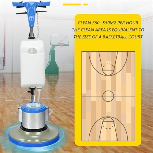 Pulidora de suelos, abrillantadora de alfombras, fregadora, lavadora de alfombras comercial, limpiador de suelos duros con 3 almohadillas de limpieza y pulido, máquina pulidora industrial - imagen 3