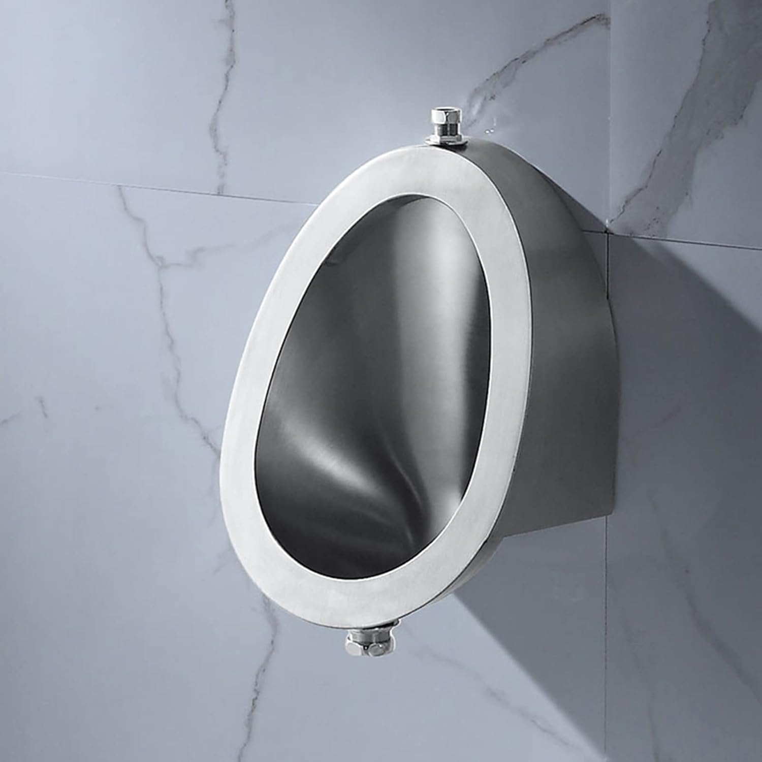 304 Stainless Steel Urinal,Wall Mounted Men's Bathroom Urinal,Household/Commercial Men’s Adult Urinal Bathroom Toilet, Male Sanitary Ware Public Toilet Urinal