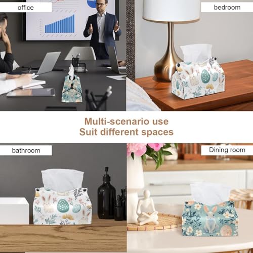 Boîte à mouchoirs design œuf de Pâques, accessoire chic pour salle de bain