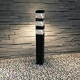 ✔ POSTE EXTERIOR DE ALTA GAMA - El poste led pirámide LUMIHOME de acero inoxidable 304 es muy elegante gracias a su acabado en negro mate. Tiene una longitud total de 80 cm y cuenta con un sistema de iluminación de 48 ledes SMD brillantes con efecto diamante y un bajo consumo energético (solo consume 10 W y tiene una potencia de 1500 lúmenes).