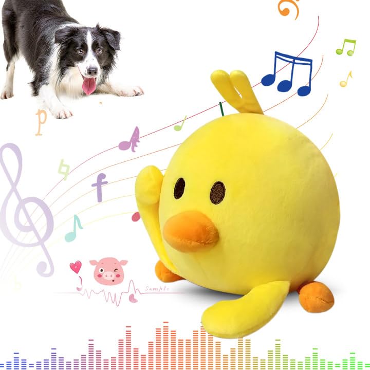 YAWOTA Active Moving Pet Plush Toy, 2026 Upgrade Interactive Electronic Dogs Toys, Squeaky Mobile Dog Ball Toy, Interactive Dog Ball Mobile Dogs Toys