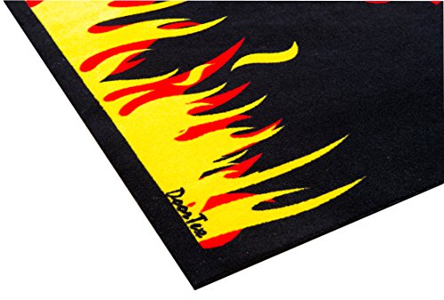 Doortex Bbq Fire Retardant Flame Resistant Mat For Under Grill 39" X 48" Flame Design, Model: Fr4Bq3948Fl #TOP1