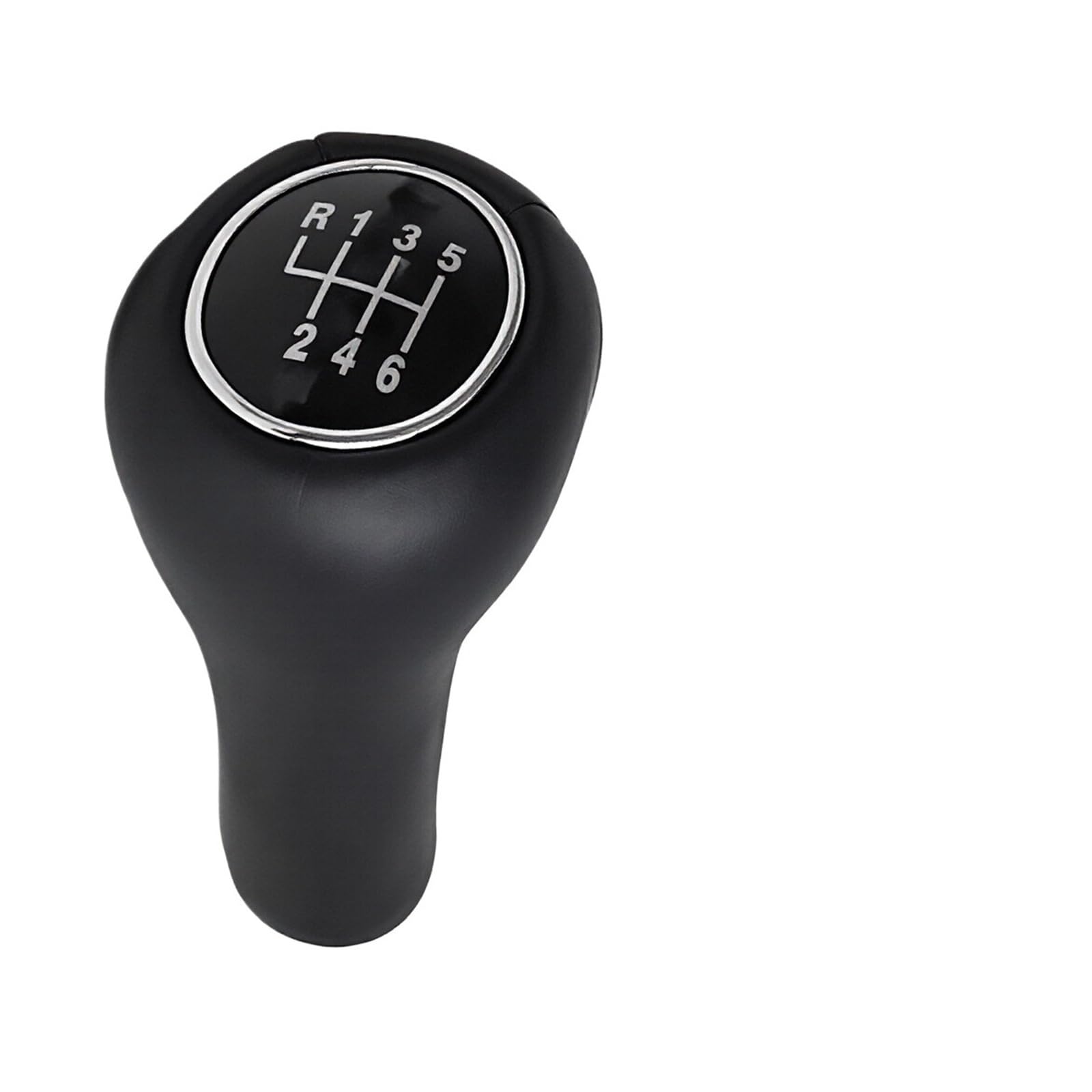 Qmtvfsrh 6 Speed Leather Car Gear Shift Knob 5 Speed Car Gear Shift Knob For Focus Mk1 1998-2005 Shifter Lever Stick Manual Gearshifter Spare Parts(6 Speed Leather)