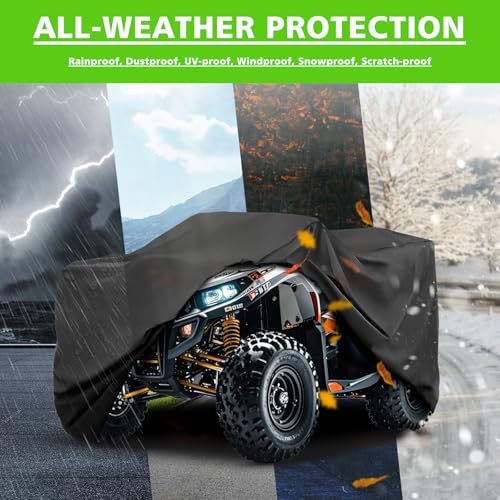 COVERVIN Capa para quadriciclo impermeável, resistente, proteção contra chuva e sol para todos os cl